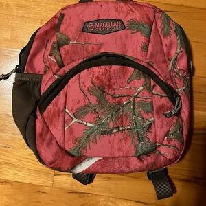 Magellan Outdoors Pink and Brown Camo Backpack